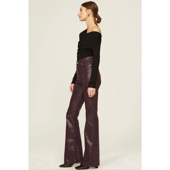 rag & bone Casey Coated Flare Jeans - Picture 4 of 10